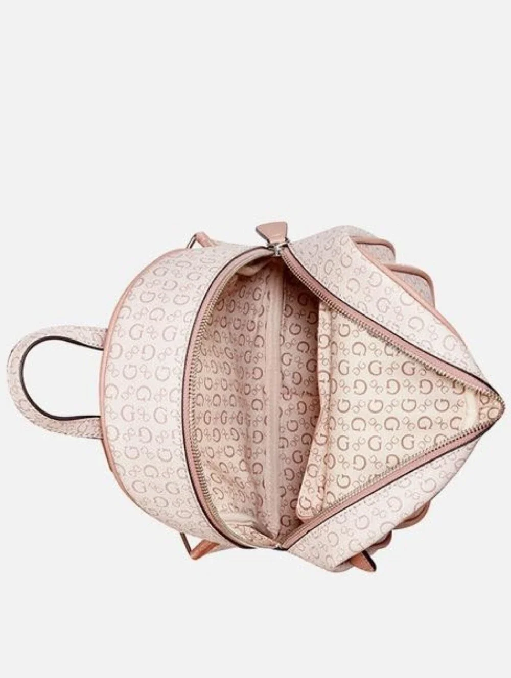 Guess Blush Logo Mini Backpack with Rose Trim